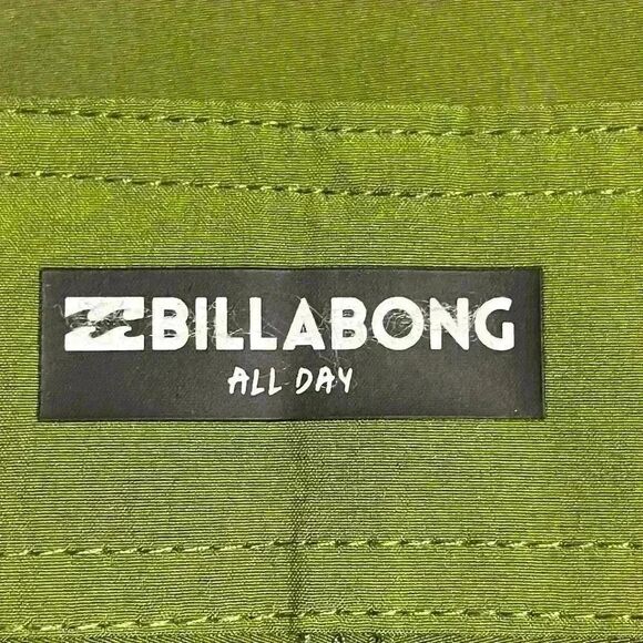 BILLABONG All Day Board Shorts Men’s 32 Green 18” Beach Bum Sun-Sand-Surf NWOT - Picture 7 of 8